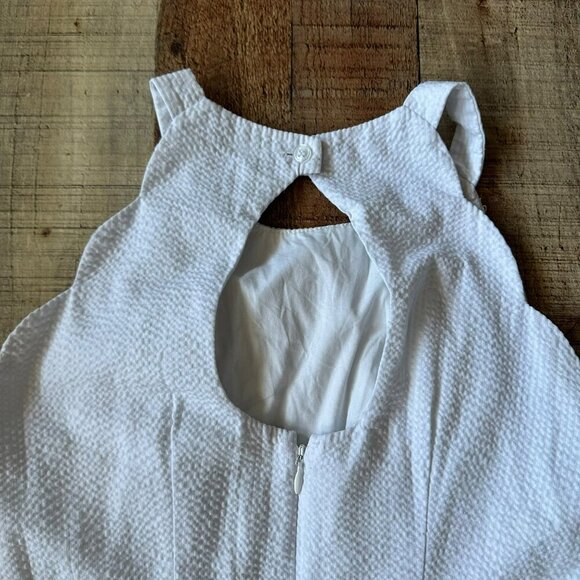 Lauren James White Sleeveless Dress With Keyhole Back XS - Picture 9 of 9